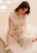 Unstitched Mushq Organza: Sequins, Adda Work  Silk Trouser - Image 4