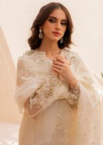 Unstitched Mushq Organza: Sequins, Adda Work  Silk Trouser - Image 2