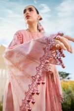 MARIA B M: Unstitched Embroidered Lawn Collection 2025 - Image 4