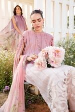 MARIA B M: Unstitched Embroidered Lawn Collection 2025 - Image 3