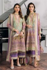 Baroque Replica Chiffon Suit with Sequence & Adda Work - Image 5
