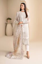 Luxury Chiffon & Organza | Unstitched Sequence Embroidered Suit