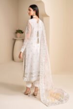 Luxury Chiffon & Organza | Unstitched Sequence Embroidered Suit - Image 2
