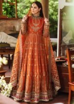 Afrozeh Net Handwork Embroidered Maxi Wedding Collection - Image 2