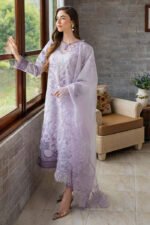 MUSHQ Mulberry La Toscana: Lawn, Organza, Embroidered Elegance