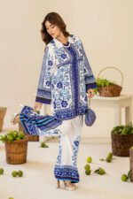 Luxury floral digital silk set