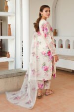 Baroque Lawn: Printed Front, Embroidered Sleeves - Image 2