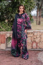 Iznik Lawn Suit With Chiffon Embroidered Dupatta