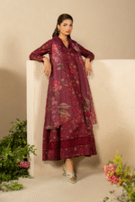 Iznik | Unstitched Lawn Chikankari Suit with Chiffon