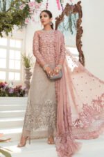 Maria B Wedding & Eid: Chiffon, Handwork, 3D Blooms