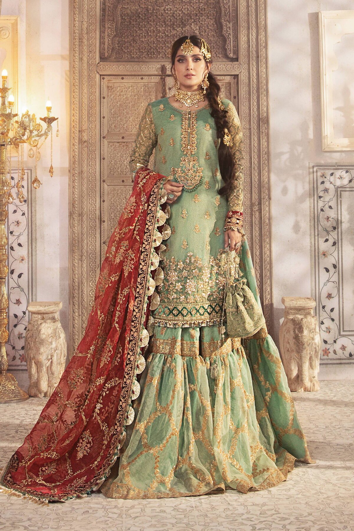Maria B Wedding: Mysorri Spangle Embroidered Grandeur - Image 1