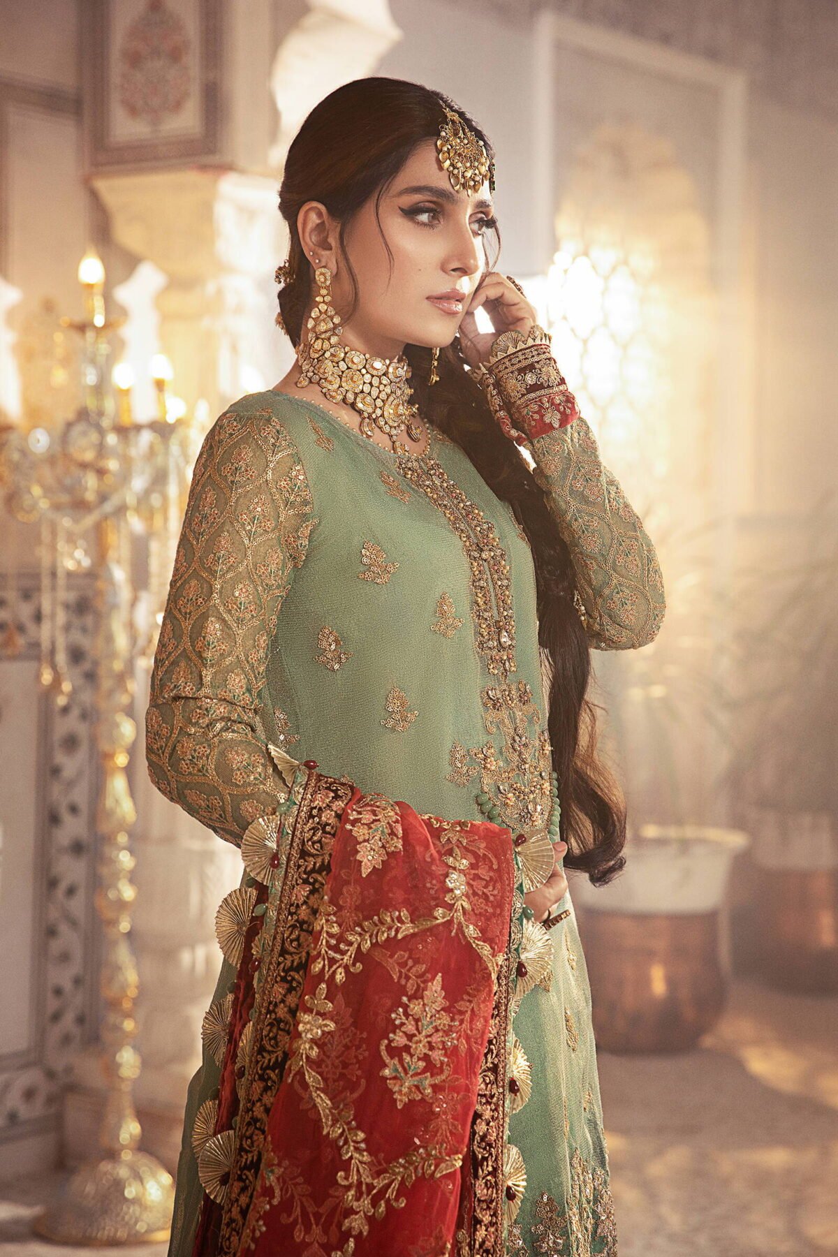 Maria B Wedding: Mysorri Spangle Embroidered Grandeur - Image 3