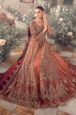 Maria B Replica: Net Frock, Silk Trouser