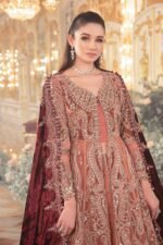 Maria B Replica: Net Frock, Silk Trouser - Image 2
