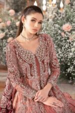Maria B Replica: Net Frock, Silk Trouser - Image 4