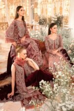 Maria B Replica: Net Frock, Silk Trouser - Image 7