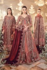 Maria B Replica: Net Frock, Silk Trouser - Image 6