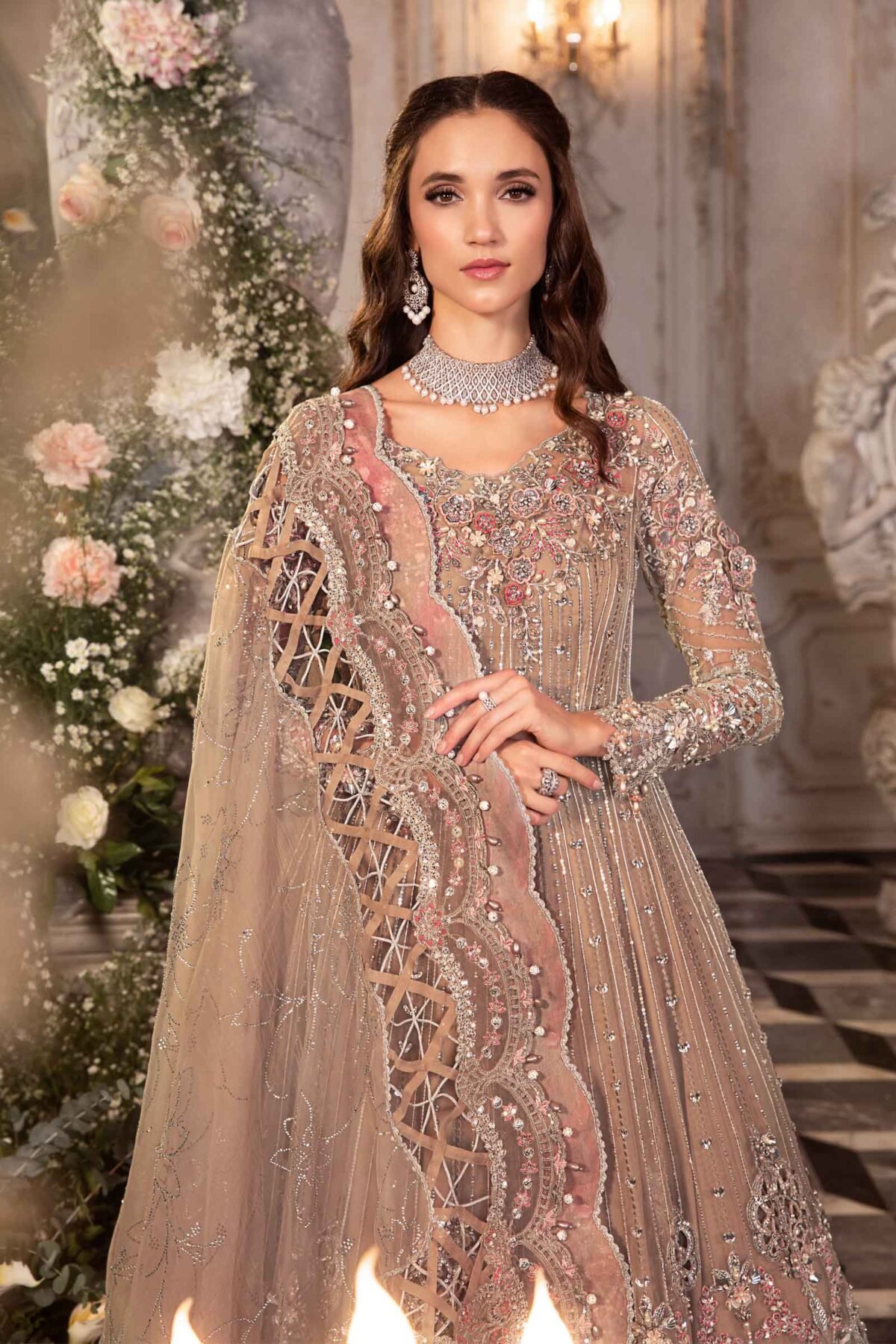 Maria B Wedding: Embroidered Organza Splendor - Image 4
