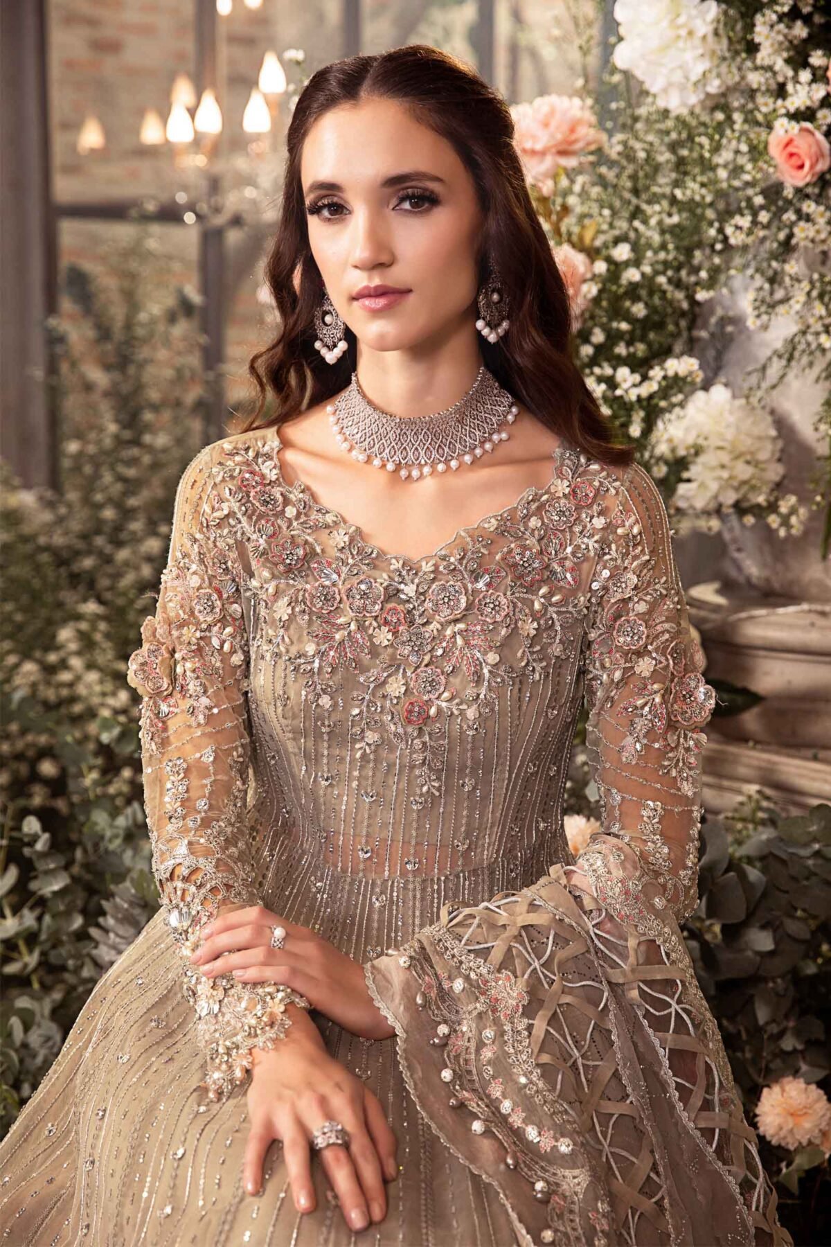 Maria B Wedding: Embroidered Organza Splendor - Image 6