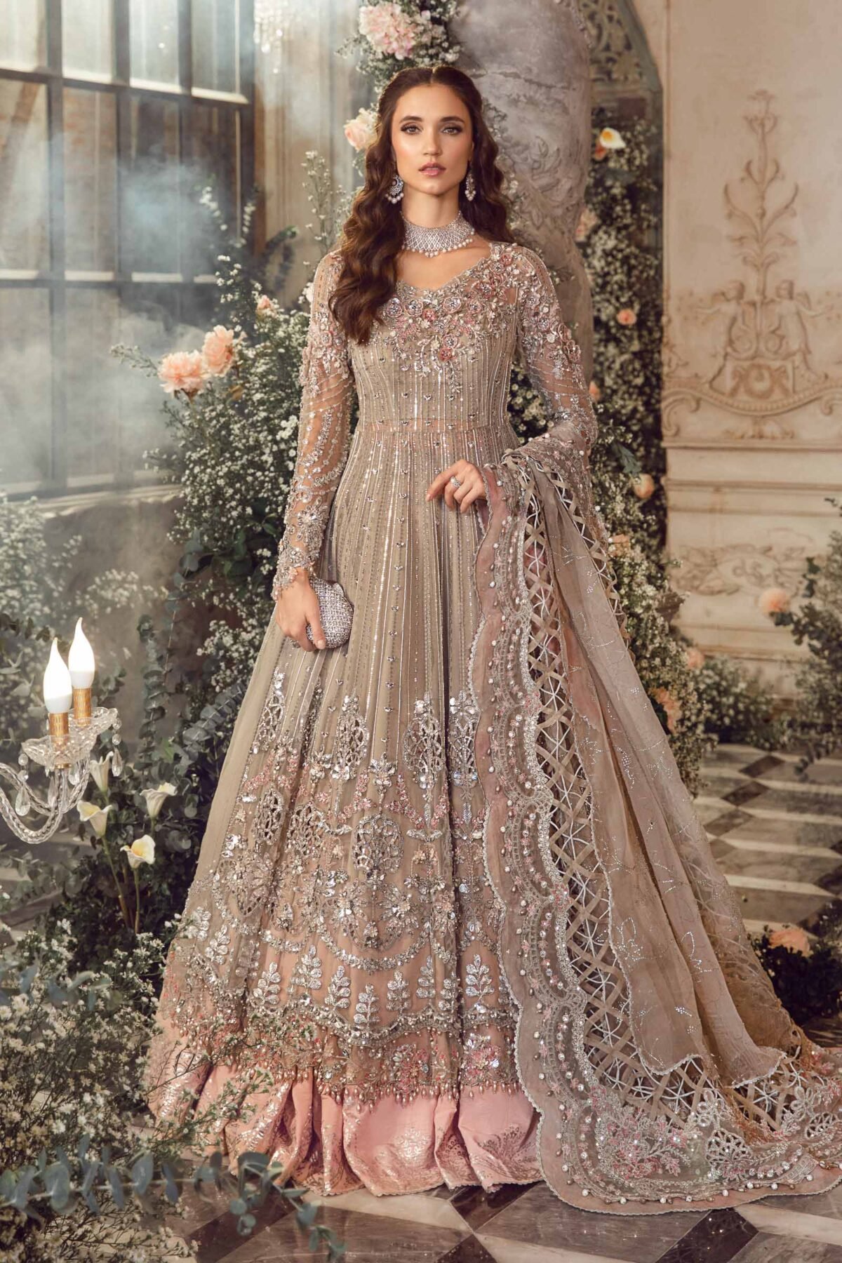 Maria B Wedding: Embroidered Organza Splendor - Image 1