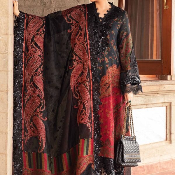 MARIA B Lawn & Chiffon Embroidered Elegance
