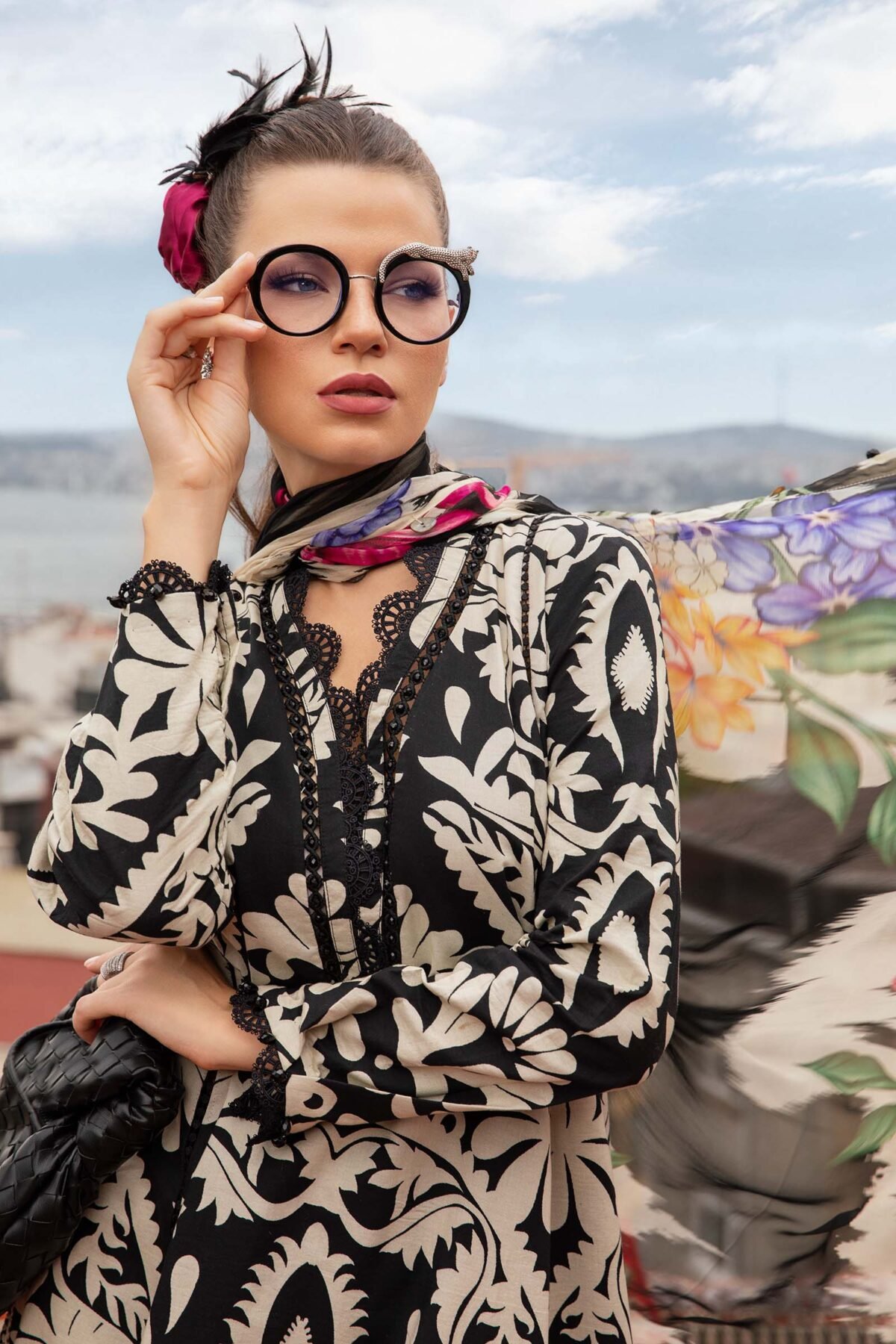 Maria B 2024: Embroidered Cambric's Most Hit Design - Image 3