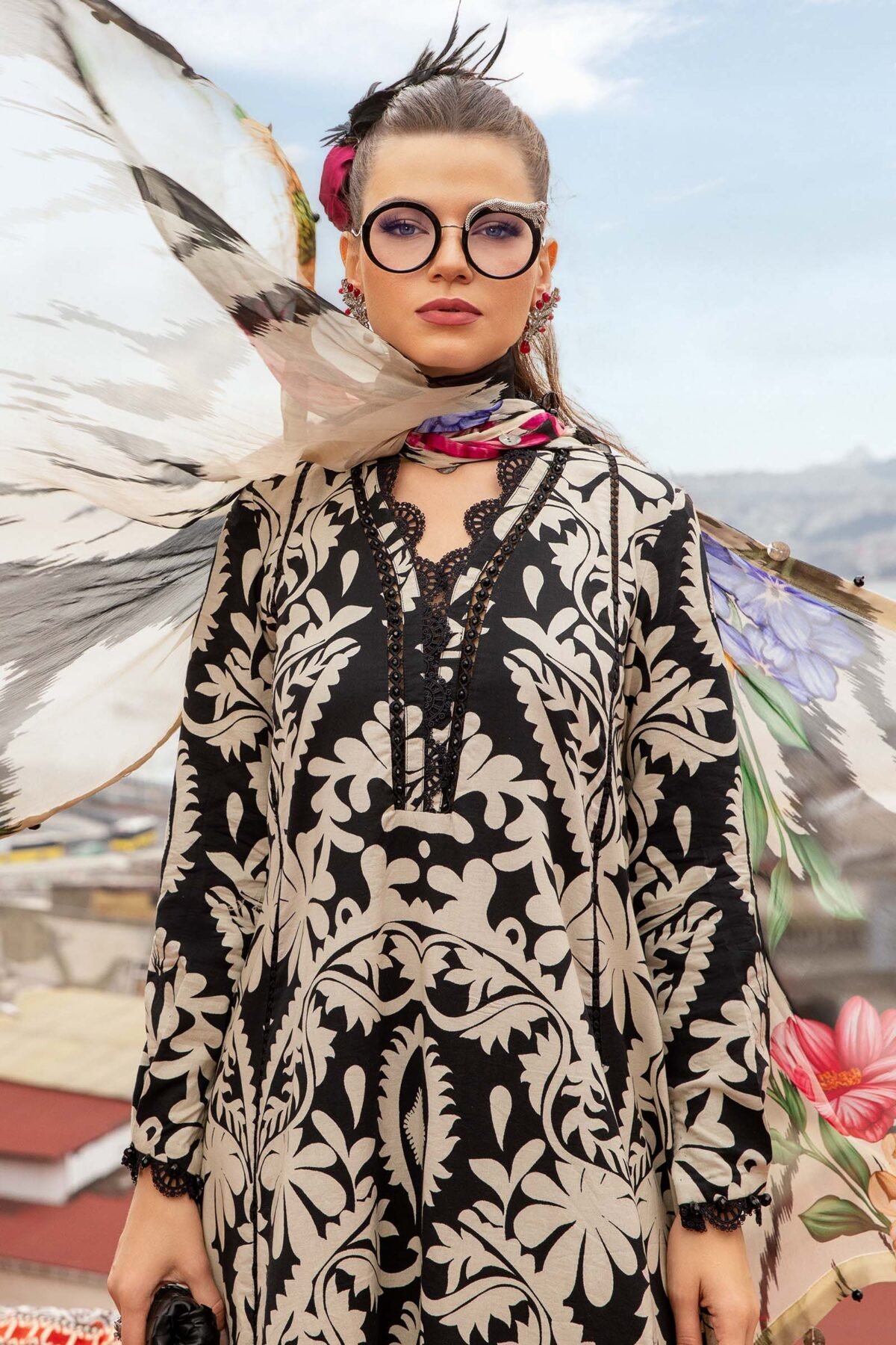 Maria B 2024: Embroidered Cambric's Most Hit Design - Image 2