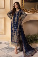 CHARIZMA ZIMMIL | Embroidered Chiffon Formal Suit