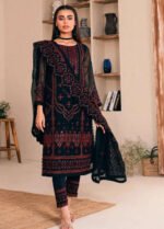 NOORMA KAAMAL Replica: Sequin Chiffon Unstitched Suit - Image 2