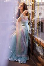 Maya Ali Pret: Chiffon, Net & Zari Replica - Image 4
