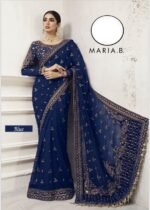 Maria B Wedding Saree With Embroidered Pallu