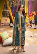 Asim Jofa Zink Chiffon Partywear Suit