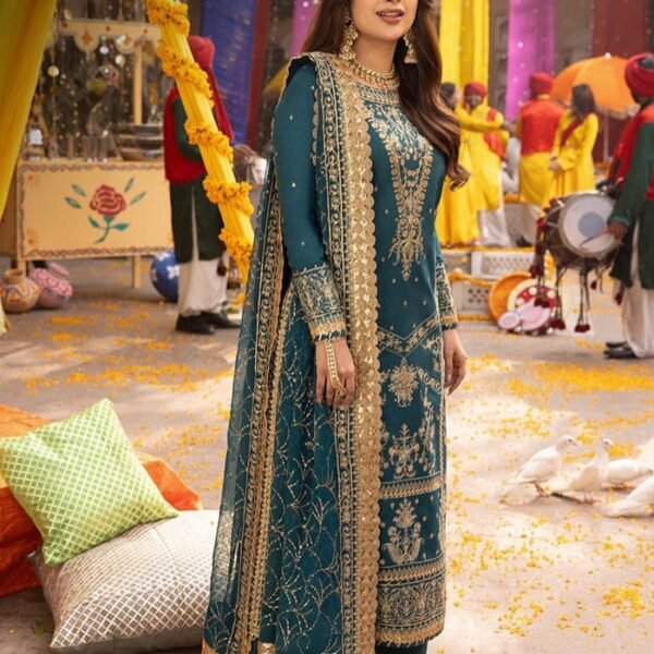 Asim Jofa Zink Chiffon Partywear Suit