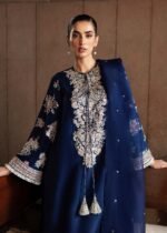HUSSAIN REHAR Formal | Unstitched Raw Silk Embroidered Dress - Image 5