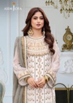 Asim Jofa Chiffon: Heavy Spangle Embroidered Collection - Image 2