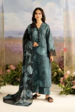Unstitched Iznik Inspired Replica | Lawn  Chiffon 3 Piece Embroidered Suit
