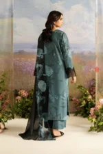 Unstitched Iznik Inspired Replica | Lawn  Chiffon 3 Piece Embroidered Suit - Image 5