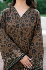 Unstitched Baroque Lawn Replica Suit With Silk Dupatta - Image 5