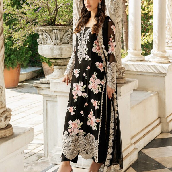 Unstitched Zainab Chotani Lawn Cotton Dress with Chiffon Dupatta