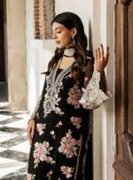 Unstitched Zainab Chotani Lawn Cotton Dress with Chiffon Dupatta - Image 4