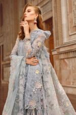 Unstitched Maria B Organza Dress with Embroidered Dupatta - Image 3