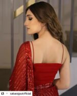 Unstitched Shrenz Semi Pure Chiffon Saree with Silk Blouse - Image 2