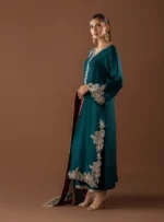 Unstitched Heer Shamooz Silk Embroidered 3-Piece Formal Suit - Image 2