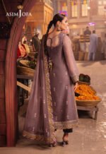 Unstitched Asim Jofa Chiffon Zari Embroidered 3-Piece Suit - Image 2