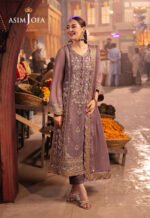 Unstitched Asim Jofa Chiffon Zari Embroidered 3-Piece Suit