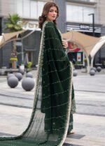 Unstitched Ramsha Chiffon Embroidered Formal Eid 3-Piece Suit - Image 2