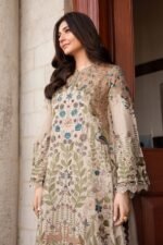 Unstitched Maria.B Lawn amp Chiffon Embroidered 3-Piece Suit - Image 3