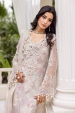 Unstitched Maria.B Chiffon Luxury Embroidered 3-Piece Suit 2025 - Image 5