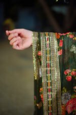 Unstitched Aneelas Silk 3-Piece Embroidered  Suit - Image 7