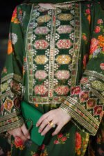 Unstitched Aneelas Silk 3-Piece Embroidered  Suit - Image 5